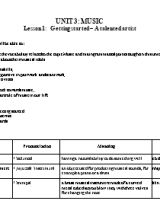 Giáo án Tiếng Anh Lớp 10 (Global review) - Unit 3 Music - Năm học 2022-2023